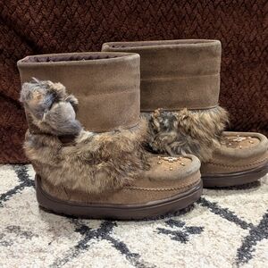 Manitobah Mukluks Waterproof Snowy Owlet, Size 9